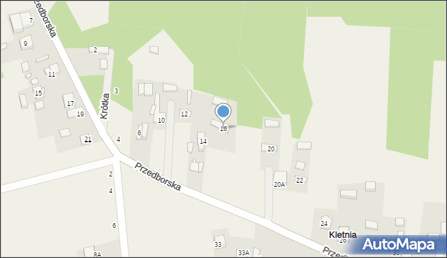 Kletnia, Przedborska, 16, mapa Kletnia