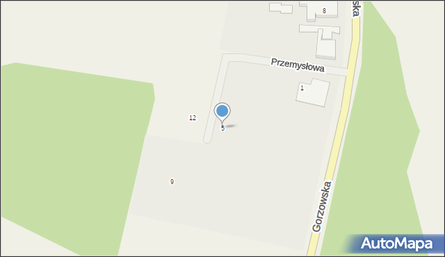 Kłodawa, Przemysłowa, 5, mapa Kłodawa