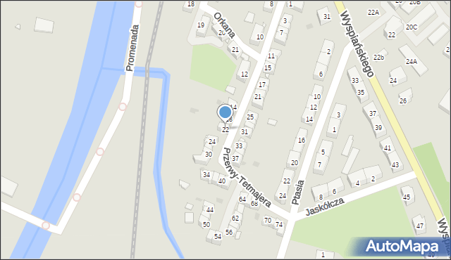 Kłodzko, Przerwy-Tetmajera Kazimierza, 22, mapa Kłodzka