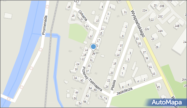 Kłodzko, Przerwy-Tetmajera Kazimierza, 25, mapa Kłodzka