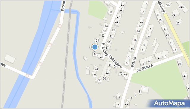Kłodzko, Przerwy-Tetmajera Kazimierza, 34, mapa Kłodzka