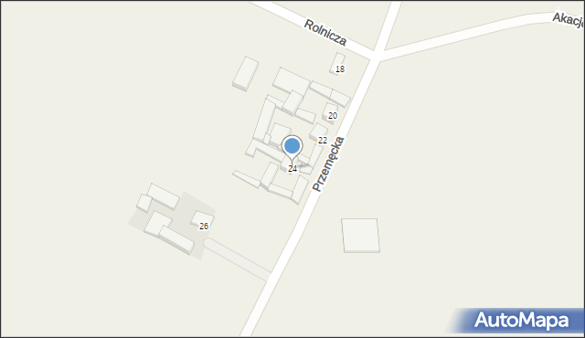 Kluczewo, Przemęcka, 24, mapa Kluczewo