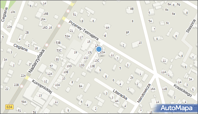 Kobyłka, Przerwy-Tetmajera Kazimierza, 13B, mapa Kobyłka