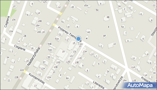 Kobyłka, Przerwy-Tetmajera Kazimierza, 13N, mapa Kobyłka