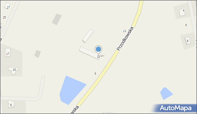 Kobysewo, Przodkowska, 11, mapa Kobysewo