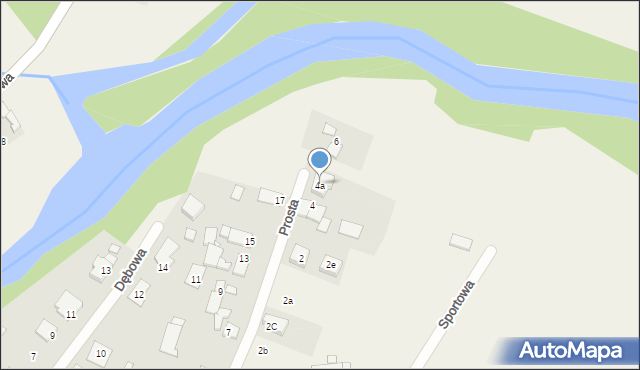 Kolanowice, Prosta, 4a, mapa Kolanowice