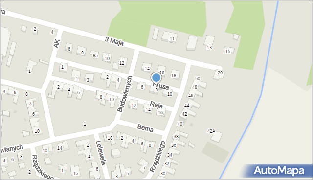 Kolbuszowa, Prusa Bolesława, 8, mapa Kolbuszowa