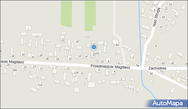 Koniecpol, Przedmieście Magdasz, 12, mapa Koniecpol