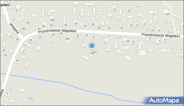 Koniecpol, Przedmieście Magdasz, 21a, mapa Koniecpol