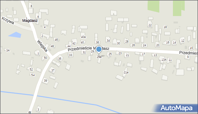 Koniecpol, Przedmieście Magdasz, 29a, mapa Koniecpol