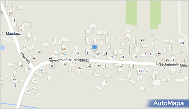 Koniecpol, Przedmieście Magdasz, 32, mapa Koniecpol