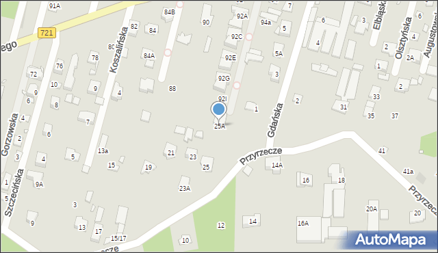 Konstancin-Jeziorna, Przyrzecze, 25A, mapa Konstancin-Jeziorna