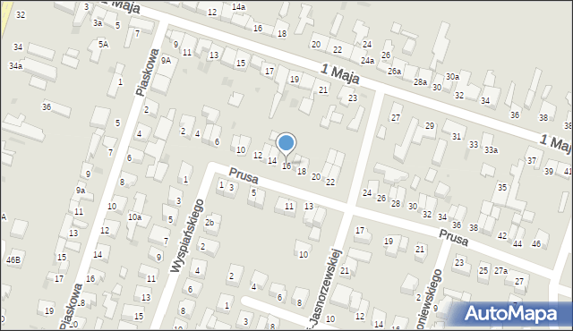 Konstantynów Łódzki, Prusa Bolesława, 16, mapa Konstantynów Łódzki
