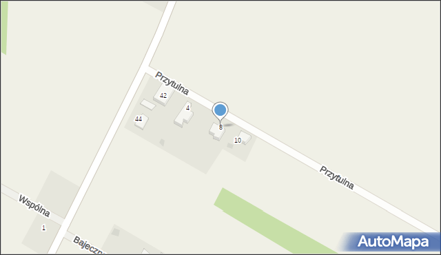 Korczaki, Przytulna, 8, mapa Korczaki