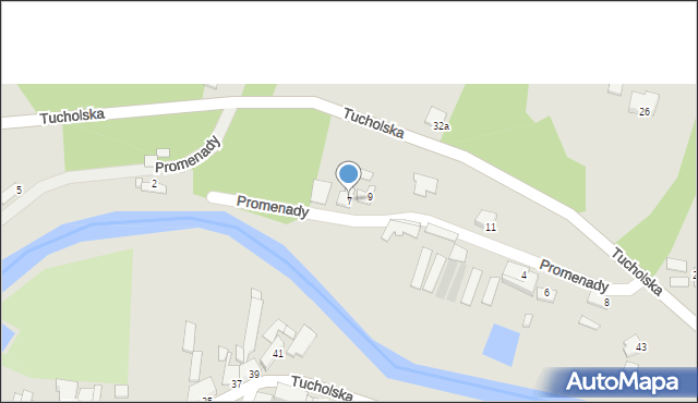 Koronowo, Promenady, 7, mapa Koronowo