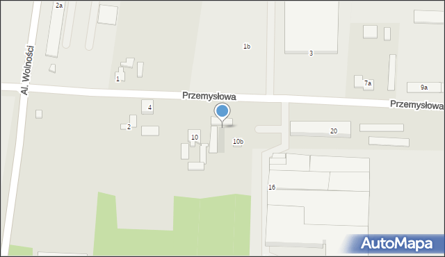 Koronowo, Przemysłowa, 8, mapa Koronowo