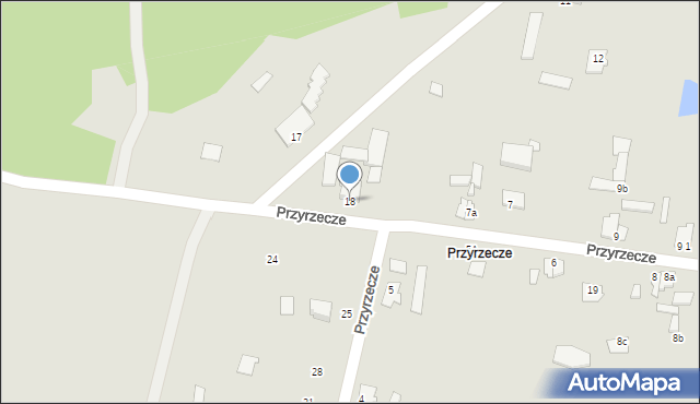 Koronowo, Przyrzecze, 18, mapa Koronowo