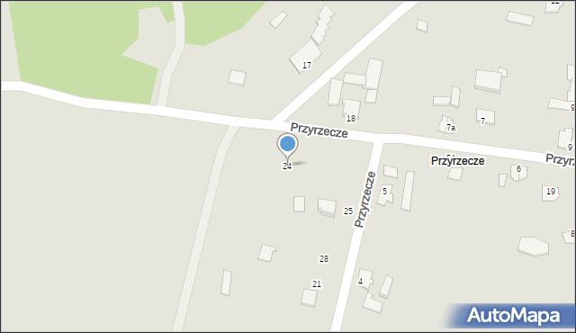 Koronowo, Przyrzecze, 24, mapa Koronowo