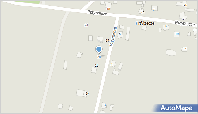 Koronowo, Przyrzecze, 28, mapa Koronowo