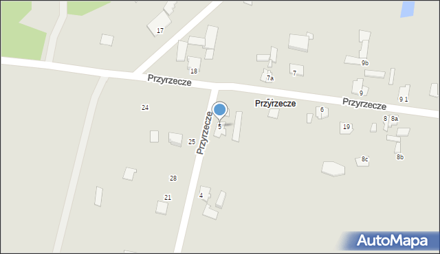 Koronowo, Przyrzecze, 5, mapa Koronowo