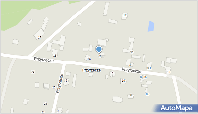 Koronowo, Przyrzecze, 7, mapa Koronowo