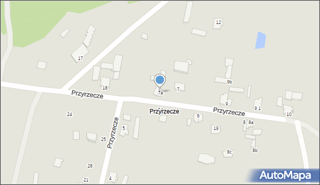 Koronowo, Przyrzecze, 7a, mapa Koronowo