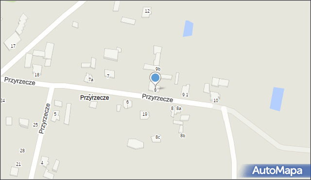 Koronowo, Przyrzecze, 9, mapa Koronowo