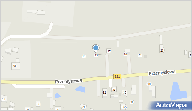 Kościerzyna, Przemysłowa, 15, mapa Kościerzyna