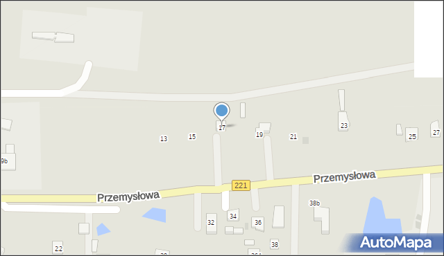 Kościerzyna, Przemysłowa, 17, mapa Kościerzyna