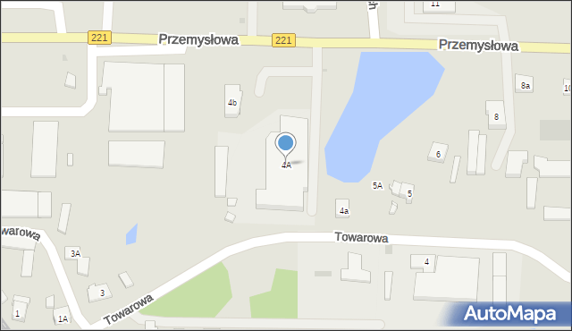 Kościerzyna, Przemysłowa, 4A, mapa Kościerzyna