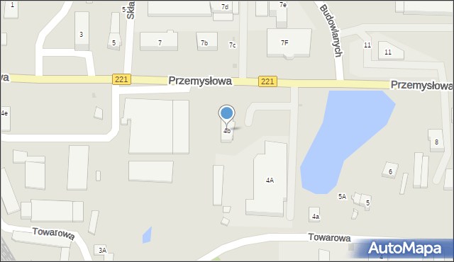 Kościerzyna, Przemysłowa, 4b, mapa Kościerzyna