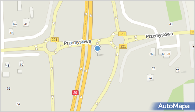 Kościerzyna, Przemysłowa, 60, mapa Kościerzyna