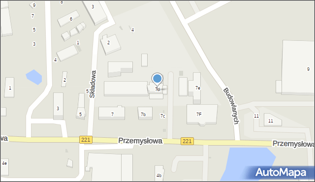 Kościerzyna, Przemysłowa, 7d, mapa Kościerzyna