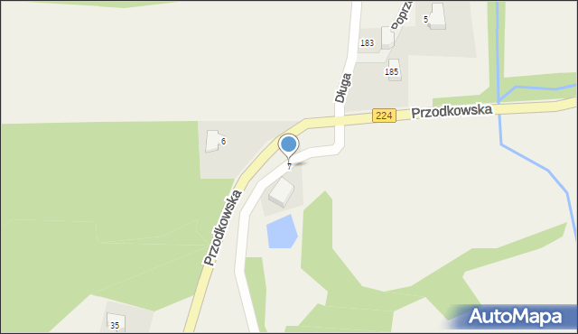 Kosowo, Przodkowska, 7, mapa Kosowo