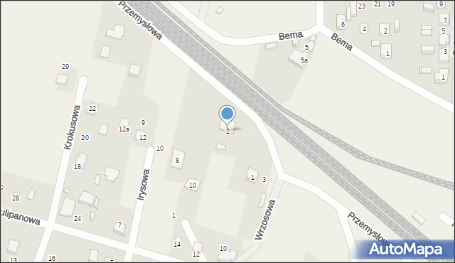 Koszęcin, Przemysłowa, 2, mapa Koszęcin