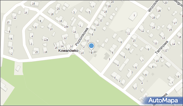 Kowanówko, Przyjaciół Dzieci, 8, mapa Kowanówko