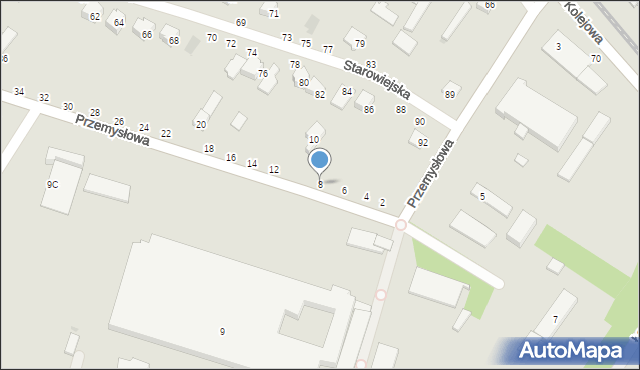 Kozienice, Przemysłowa, 8, mapa Kozienice