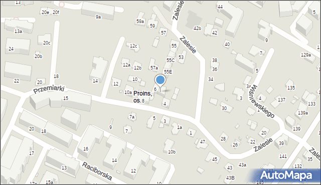 Kraków, Przemiarki, 6a, mapa Krakowa