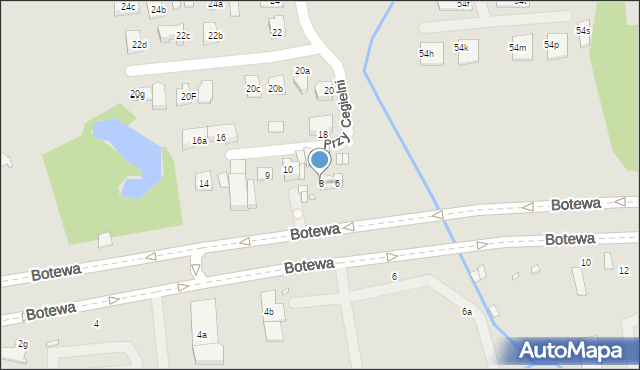 Kraków, Przy Cegielni, 8, mapa Krakowa