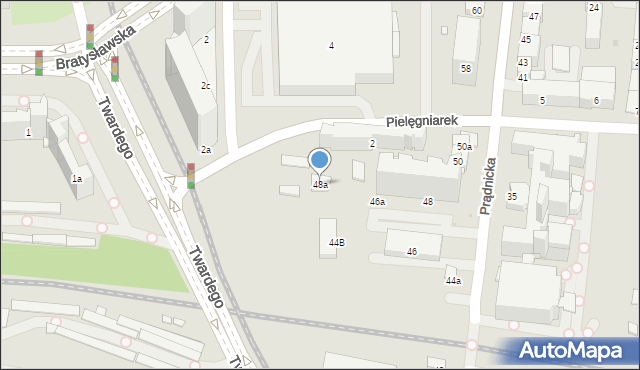 Kraków, Prądnicka, 48a, mapa Krakowa