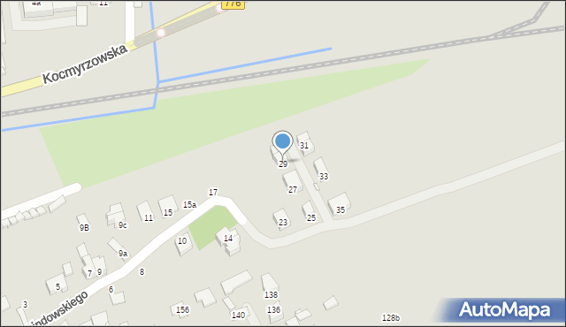 Kraków, Przebindowskiego Zdzisława, 29, mapa Krakowa