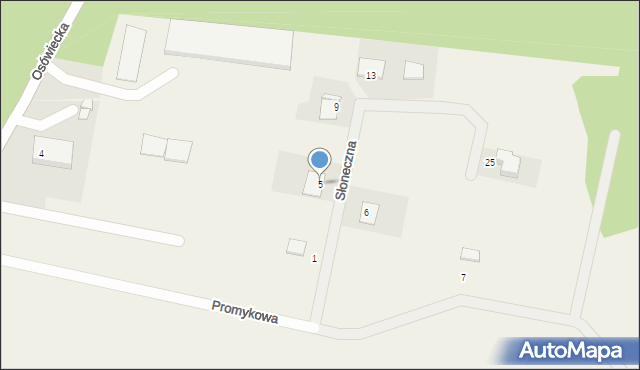 Kruszyn, Promykowa, 5, mapa Kruszyn