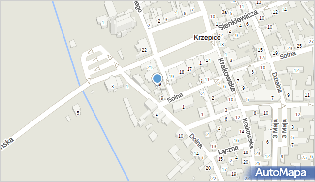 Krzepice, Pronobisa Jana, 4, mapa Krzepice