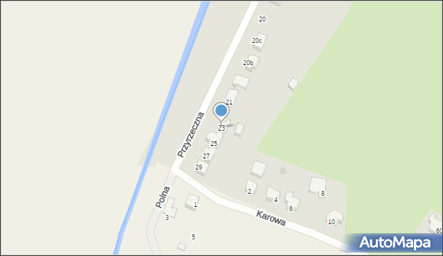 Kwidzyn, Przyrzeczna, 23, mapa Kwidzyn