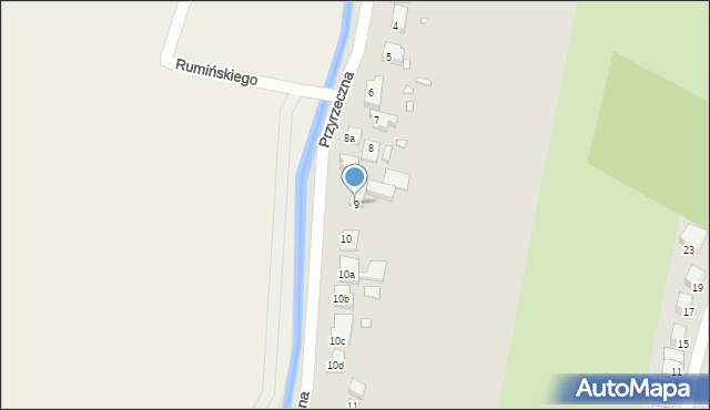 Kwidzyn, Przyrzeczna, 9, mapa Kwidzyn