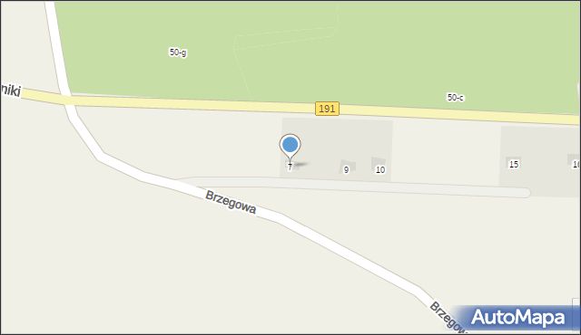 Laskowo, Przy Lesie, 7, mapa Laskowo