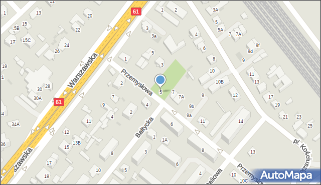 Legionowo, Przemysłowa, 5, mapa Legionowo