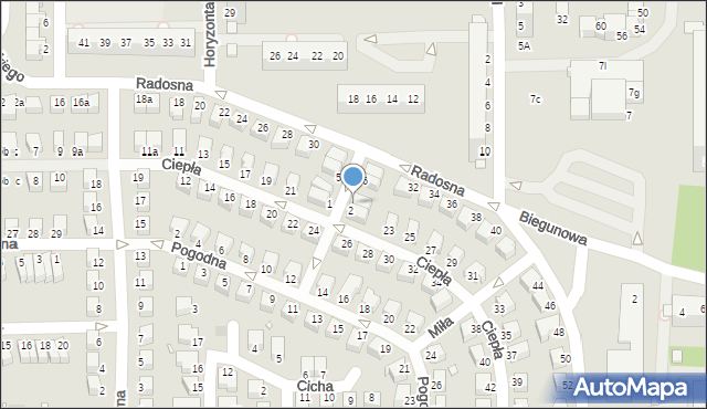 Legnica, Promienna, 4, mapa Legnicy