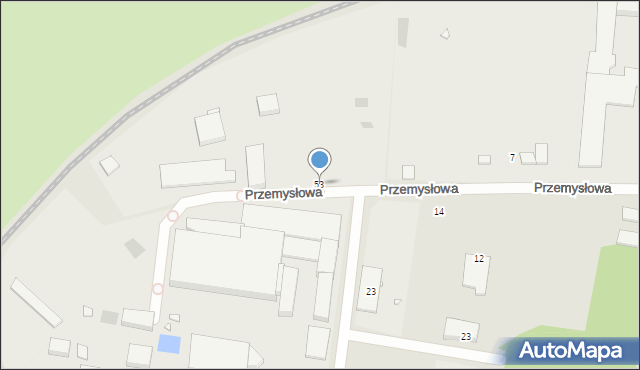 Legnica, Przemysłowa, 53, mapa Legnicy