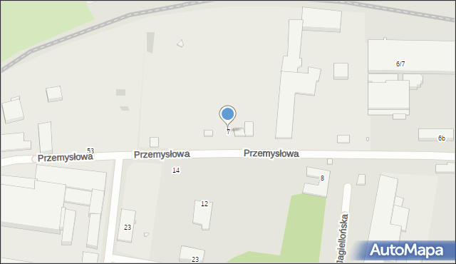 Legnica, Przemysłowa, 7, mapa Legnicy